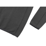 Men's Waffle 1/4 Zip Pullover (Carbon)-Shirts-Gentleman.Clothing