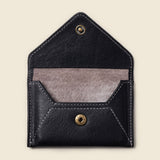 Mini Envelope Wallet - Black-Envelope Wallet-Gentleman.Clothing