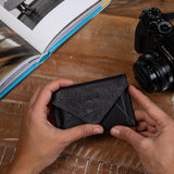 Mini Envelope Wallet - Black-Envelope Wallet-Gentleman.Clothing