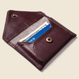 Mini Envelope Wallet With RFID protection - Burgundy-Envelope Wallet-Gentleman.Clothing