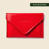 Mini Envelope Wallet With RFID protection - Fire Red-Envelope Wallet-Gentleman.Clothing