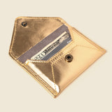 Mini Envelope Wallet With RFID protection - Gold-Envelope Wallet-Gentleman.Clothing