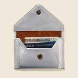 Mini Envelope Wallet With RFID protection - Silver-Envelope Wallet-Gentleman.Clothing