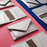 Mini Envelope Wallet With RFID protection - Silver-Envelope Wallet-Gentleman.Clothing