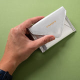 Mini Envelope Wallet With RFID protection - Silver-Envelope Wallet-Gentleman.Clothing