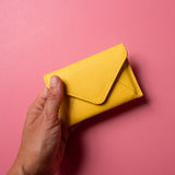 Mini Envelope Wallet With RFID protection - Sunny Yellow-Envelope Wallet-Gentleman.Clothing