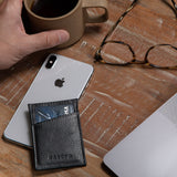 Minimalist Wallet - Black-Slim Card Holder-Gentleman.Clothing