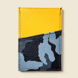 Minimalist Wallet - Blue Camo / Yellow-Slim Card Holder-Gentleman.Clothing