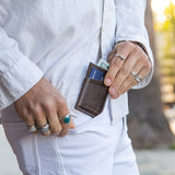 Minimalist Wallet - Brown-Slim Card Holder-Gentleman.Clothing