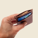 Minimalist Wallet - Chocolate-Slim Card Holder-Gentleman.Clothing