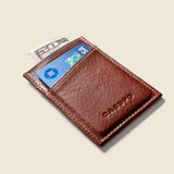 Minimalist Wallet - Chocolate-Slim Card Holder-Gentleman.Clothing
