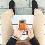 Minimalist Wallet - Natural-Slim Card Holder-Gentleman.Clothing