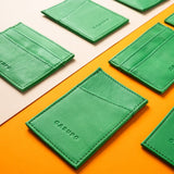 Minimalist Wallet With RFID Protection - Green-Slim Card Holder-Gentleman.Clothing