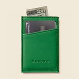 Minimalist Wallet With RFID Protection - Green-Slim Card Holder-Gentleman.Clothing