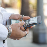 Money Clip Wallet - Cobalt-Money Clip Wallet-Gentleman.Clothing