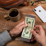 Money Clip Wallet - Stormy Grey-Money Clip Wallet-Gentleman.Clothing
