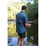 Mountain Tech Shirt (Space Blue)-Apparel & Accessories-Gentleman.Clothing