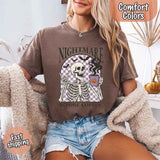 Nightmare Before Coffee Comfort Colors Shirt – Skeleton Funny Halloween Tee-T-Shirt-Gentleman.Clothing