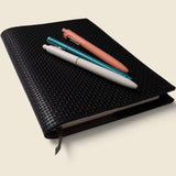 Refillable A5 Leather Notebook Cover – Black Limited Edition-Notebook Cover-Gentleman.Clothing