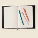 Refillable A5 Leather Notebook Cover – Black Limited Edition-Notebook Cover-Gentleman.Clothing