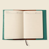 Refillable A5 Leather Notebook Cover – Teal-Notebook Cover-Gentleman.Clothing