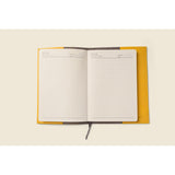 Refillable A5 Leather Notebook Cover – Yellow-Notebook Cover-Gentleman.Clothing