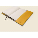 Refillable A5 Leather Notebook Cover – Yellow-Notebook Cover-Gentleman.Clothing