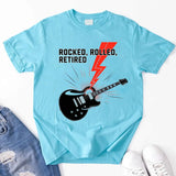 Rocked Rolled Retired T-Shirt – Funny Retirement Gift Shirt-T-Shirt-Gentleman.Clothing