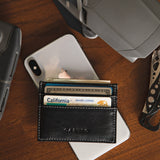 Slim Card Holder Wallet - Black-Slim Card Holder-Gentleman.Clothing