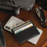 Slim Card Holder Wallet - Black-Slim Card Holder-Gentleman.Clothing