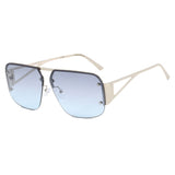 Square sunglasses, sunglasses half frame versatile sunglasses-Sunglasses-Gentleman.Clothing