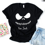 The Jack & The Sally Couples Halloween Tee-T-Shirt-Gentleman.Clothing