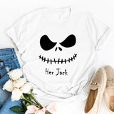 The Jack & The Sally Couples Halloween Tee-T-Shirt-Gentleman.Clothing