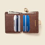 Wallet with Snap and Key Ring - Bronze Glow-Small Bifold-Gentleman.Clothing