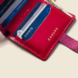 Wallet with Snap and Key Ring - Hot Pink-Small Bifold-Gentleman.Clothing