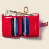 Wallet with Snap and Key Ring - Hot Pink-Small Bifold-Gentleman.Clothing