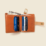 Wallet with Snap and Key Ring - Natural-Small Bifold-Gentleman.Clothing