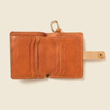 Wallet with Snap and Key Ring - Natural-Small Bifold-Gentleman.Clothing