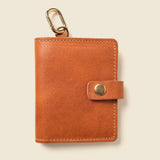 Wallet with Snap and Key Ring - Natural-Small Bifold-Gentleman.Clothing