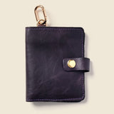 Wallet with Snap and Key Ring - Purple-Small Bifold-Gentleman.Clothing