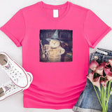 Wizard Cat Halloween Shirt – Funny Cat Meme Graphic Tee-T-Shirt-Gentleman.Clothing