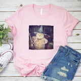 Wizard Cat Halloween Shirt – Funny Cat Meme Graphic Tee-T-Shirt-Gentleman.Clothing