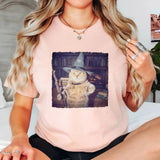 Wizard Cat Halloween Shirt – Funny Cat Meme Graphic Tee-T-Shirt-Gentleman.Clothing