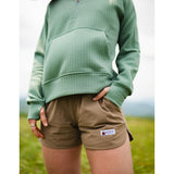 Women's High Rise Short 3.5" (Sandstone)-Shorts-Gentleman.Clothing