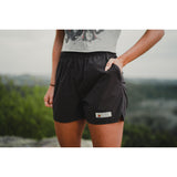 Women's Journey Tech 3.5" Short (Black)-Gentleman.Clothing