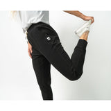 Women's Leisure Jogger (Black)-Jogger-Gentleman.Clothing