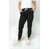 Women's Leisure Jogger (Black)-Jogger-Gentleman.Clothing