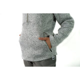 Women's Premium 1/4 Zip Pullover (Ash)-Pullover-Gentleman.Clothing