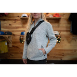 Women's Premium 1/4 Zip Pullover (Ash)-Pullover-Gentleman.Clothing