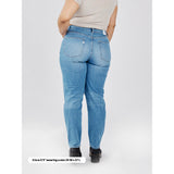 Women's Stretch Tapered Recycled Jean - Washed Stone Blue-Gentleman.Clothing